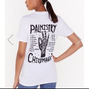 Nasty Gal Lemme Read Your Palm Graphic Tee